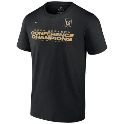 Shop Fanatics Branded Black Lafc 2022 Mls Western Conference Champions Locker Room T-shirt