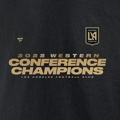 Shop Fanatics Branded Black Lafc 2022 Mls Western Conference Champions Locker Room T-shirt