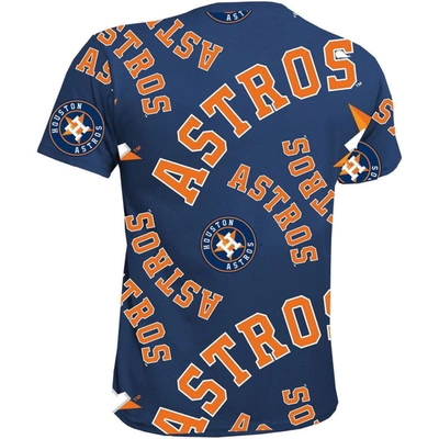 Shop Stitches Youth  Navy Houston Astros Allover Team T-shirt