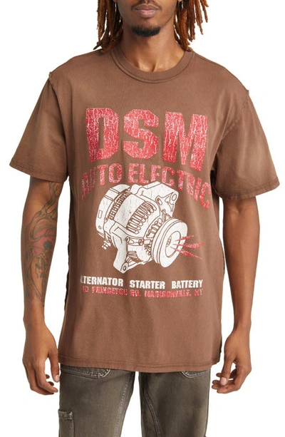 Shop Diet Starts Monday Alternator Cotton Graphic T-shirt In Brown