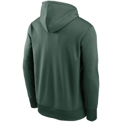 Shop Nike Green Green Bay Packers Fan Gear Primary Logo Therma Performance Pullover Hoodie