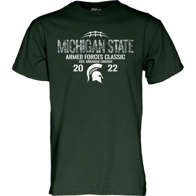 Shop Blue 84 Green Michigan State Spartans 2022 Armed Forces Classic T-shirt