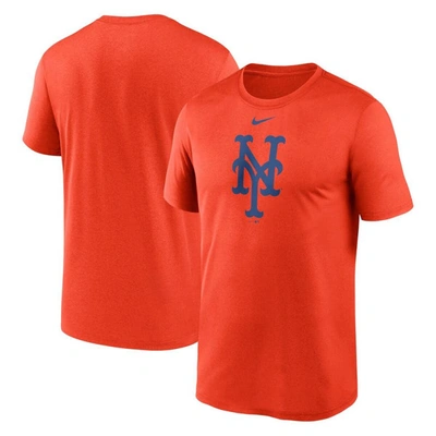 Shop Nike Orange New York Mets Big & Tall Logo Legend Performance T-shirt