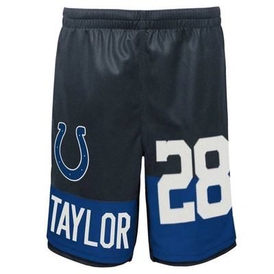 Shop Outerstuff Youth Jonathan Taylor Navy Indianapolis Colts Player Name & Number Shorts