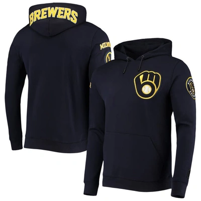 Shop Pro Standard Navy Milwaukee Brewers Team Logo Pullover Hoodie