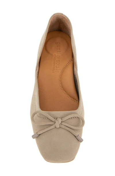 Shop Gentle Souls By Kenneth Cole Sailor Flat In Mushroom Nubuck