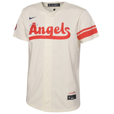 Shop Nike Youth  Cream Los Angeles Angels  City Connect Replica Team Jersey