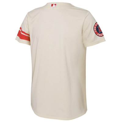 Shop Nike Youth  Cream Los Angeles Angels  City Connect Replica Team Jersey