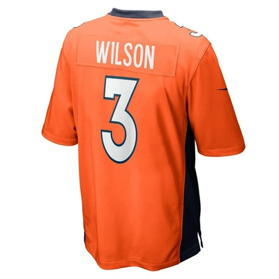 Shop Nike Russell Wilson Orange Denver Broncos Game Jersey