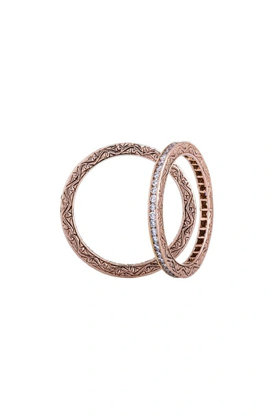 Sethi Couture Channel Set Diamond Ring In Rose Gold