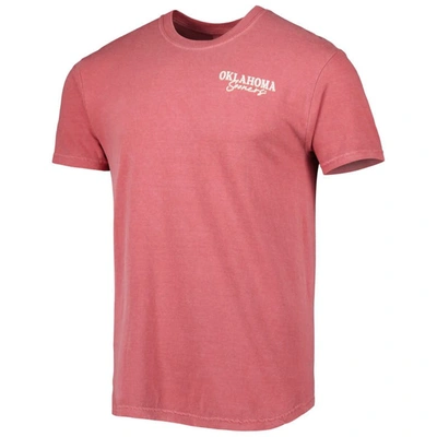Shop Image One Crimson Oklahoma Sooners Hyperlocal T-shirt