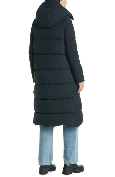 Shop Save The Duck Missy Water Repellent Hooded Coat In Black