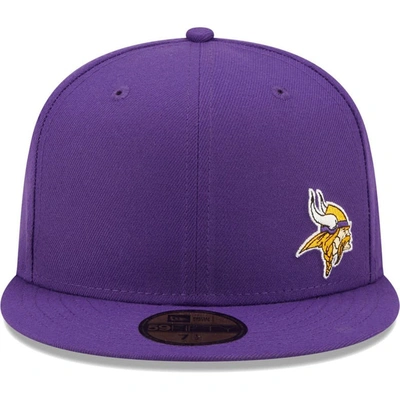 Shop New Era Purple Minnesota Vikings  Flawless 59fifty Fitted Hat