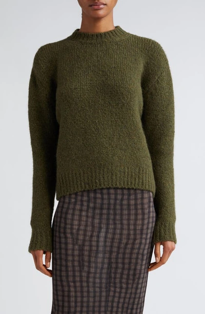 Shop Paloma Wool 1 Besito Intarsia Crewneck Sweater In Khaki