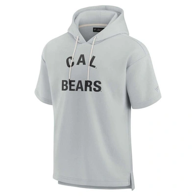 Shop Fanatics Signature Unisex  Gray Cal Bears Elements Super Soft Fleece Short Sleeve Pullover Hoodie