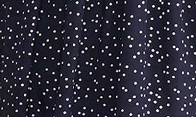 Vineyard Vines Scattered Dot Long Sleeve Maxi Dress In Scattered Dot - Navy