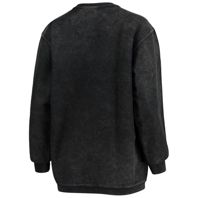 Shop Pressbox Black Oregon State Beavers Comfy Cord Vintage Wash Basic Arch Pullover Sweatshirt