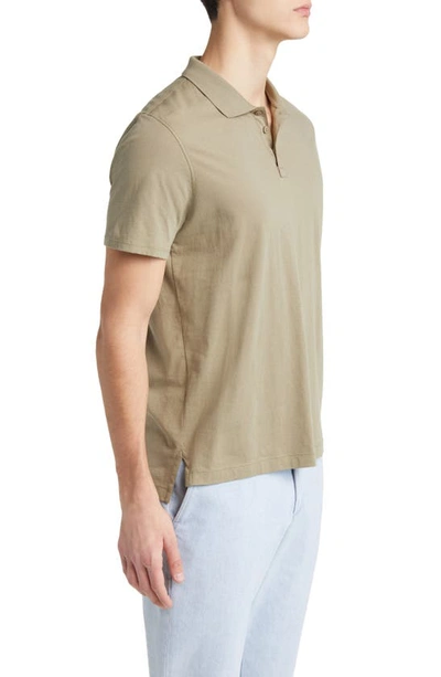 Shop Atm Anthony Thomas Melillo Jersey Cotton Polo Shirt In Oil Green