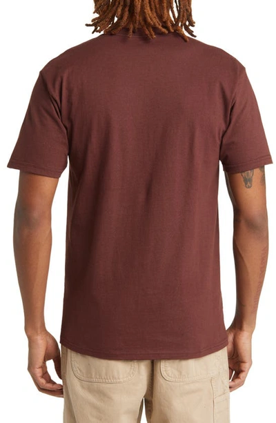 Shop Vans Classic Easy Logo Graphic T-shirt In Bitter Chocolate-marshmallow