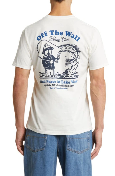 Shop Vans Fishing Club Graphic Pocket T-shirt In Marshmallow
