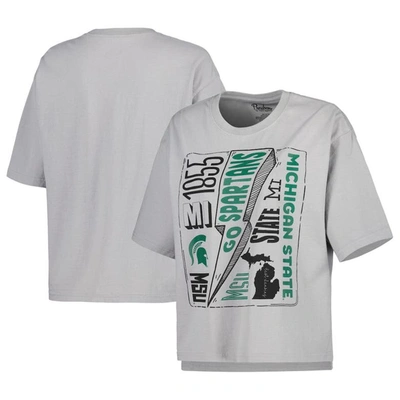 Shop Pressbox Silver Michigan State Spartans Rock & Roll School Of Rock T-shirt