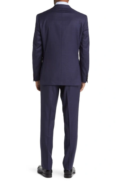 Shop Jack Victor Esprit Mixy Stretch Wool Suit In Navy