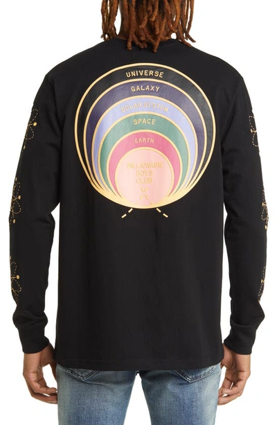 Shop Billionaire Boys Club Process Long Sleeve Graphic T-shirt In Black