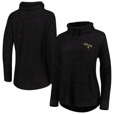 Shop Boxercraft Heathered Black Atlanta United Fc Cuddle Tri-blend Pullover Sweatshirt In Heather Black