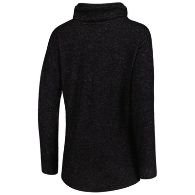 Shop Boxercraft Heathered Black Atlanta United Fc Cuddle Tri-blend Pullover Sweatshirt In Heather Black