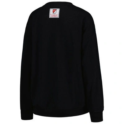Shop Mitchell & Ness Black Charlotte Fc Logo 2.0 Pullover Sweatshirt