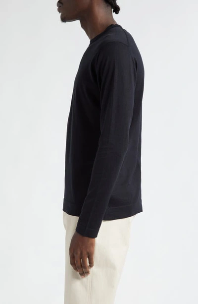 Shop John Smedley Weatherby Cotton Sweater In Black