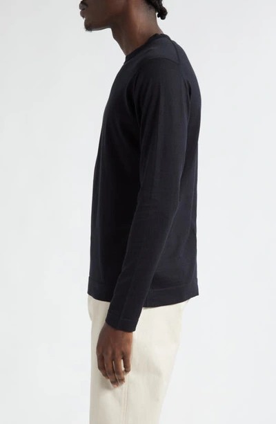 John Smedley Weatherby Cotton Sweater In Black
