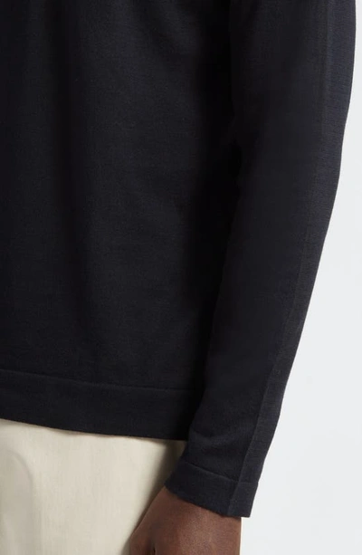 John Smedley Weatherby Cotton Sweater In Black
