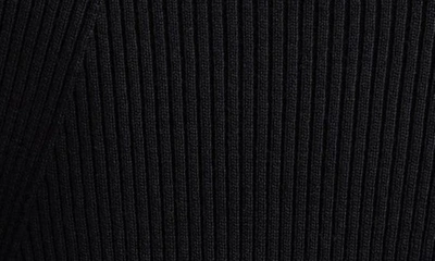 Shop Alexander Mcqueen Slash Cutout V-neck Wool Blend Rib Sweater In Black