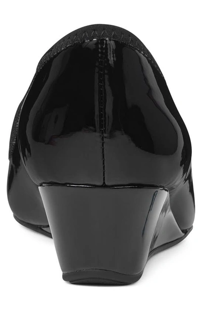 Shop Bandolino Wedge Pump In Black Patent - Xbl19