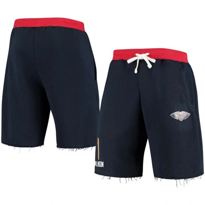 Shop Profile Zion Williamson Navy New Orleans Pelicans Name & Number Shorts