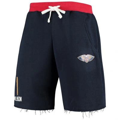 Shop Profile Zion Williamson Navy New Orleans Pelicans Name & Number Shorts