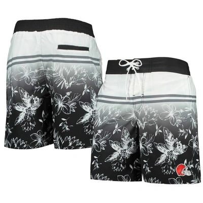 Shop G-iii Sports By Carl Banks Black Cleveland Browns Island Volley Swim Shorts