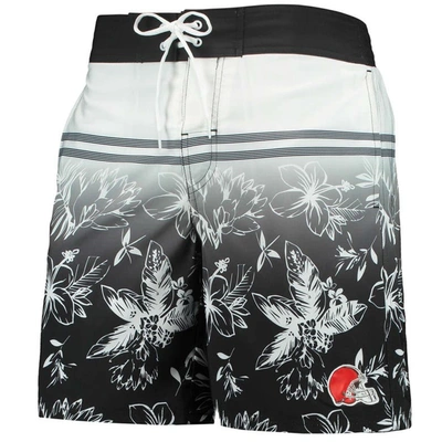 Shop G-iii Sports By Carl Banks Black Cleveland Browns Island Volley Swim Shorts