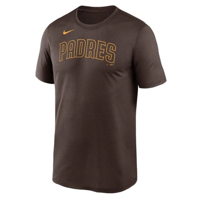 Shop Nike Brown San Diego Padres New Legend Wordmark T-shirt