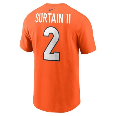 Shop Nike Pat Surtain Ii  Orange Denver Broncos  Player Name & Number T-shirt