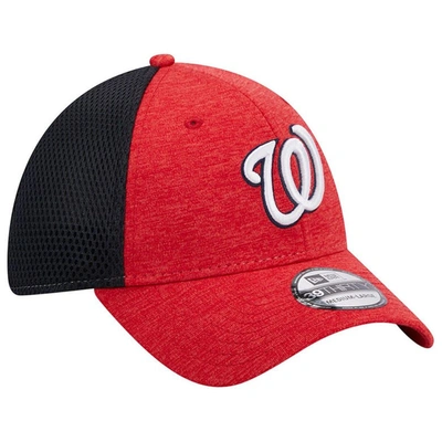 Shop New Era Red Washington Nationals Shadow Neo 39thirty Flex Hat