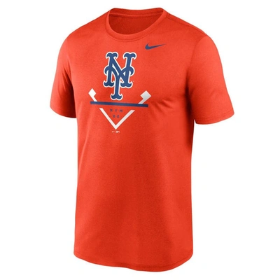 Shop Nike Orange New York Mets Icon Legend T-shirt