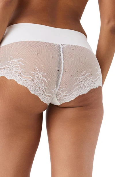 Shop Spanx Undie-tectable® Lace Hi-hipster Panties In Powder