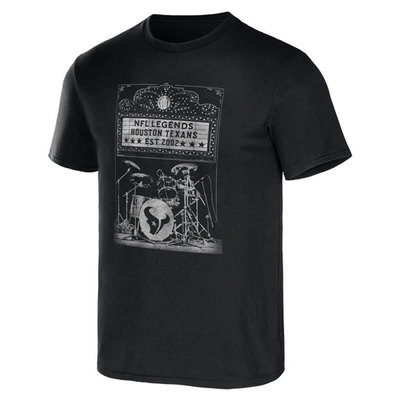 Shop Nfl X Darius Rucker Collection By Fanatics Black Houston Texans Band T-shirt