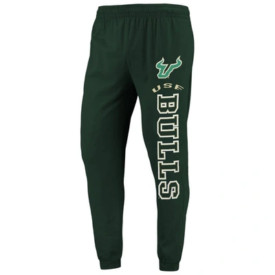 Shop Concepts Sport Green/heather Charcoal South Florida Bulls Meter Long Sleeve Hoodie T-shirt & Jogger