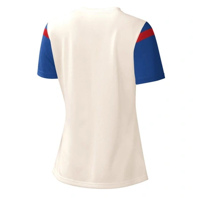 Shop Starter Cream New England Patriots Kick Start V-neck T-shirt