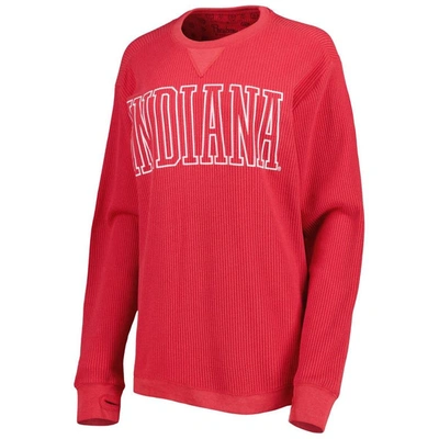 Shop Pressbox Crimson Indiana Hoosiers Surf Plus Size Southlawn Waffle-knit Thermal Tri-blend Long Sleeve