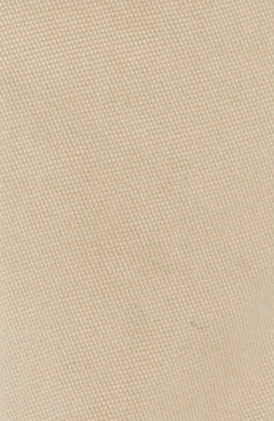 Berle Charleston Pleated Canvas Chinos In Khaki