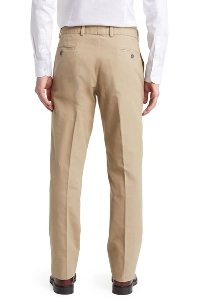 Berle Charleston Flat Front Khakis In Khaki